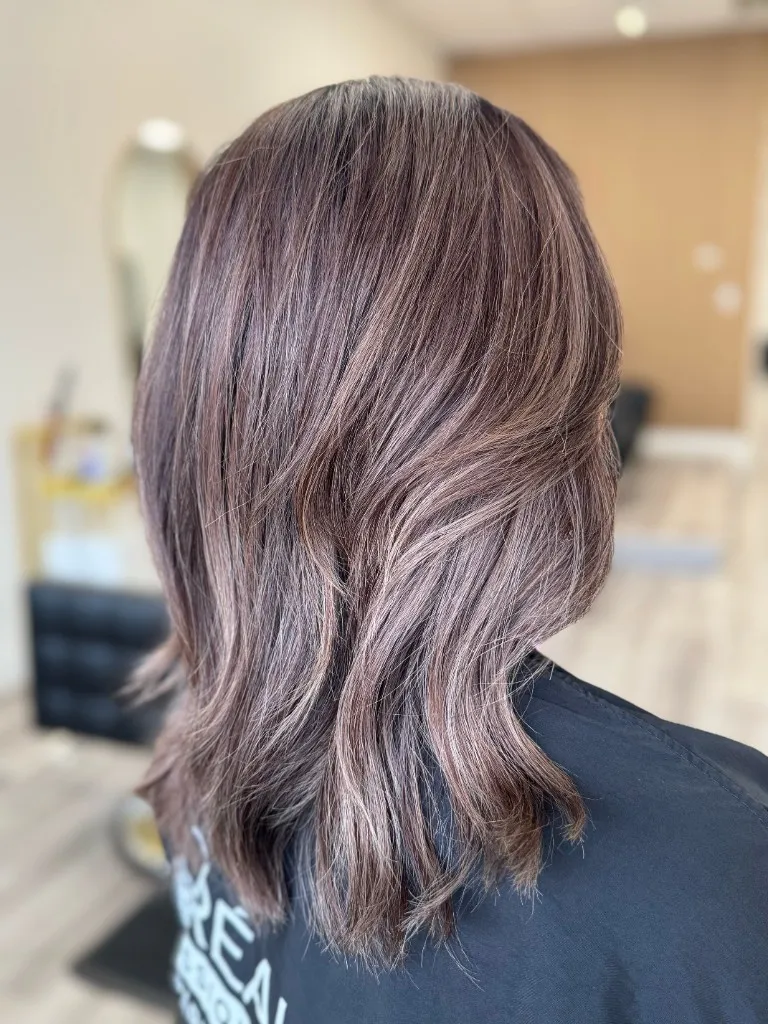 Balayage and dimensional colour portfolio photograph 7 of 18. Emilie Hair Studio, 908 Kingsway, Vancouver, British Columbia, Canada.