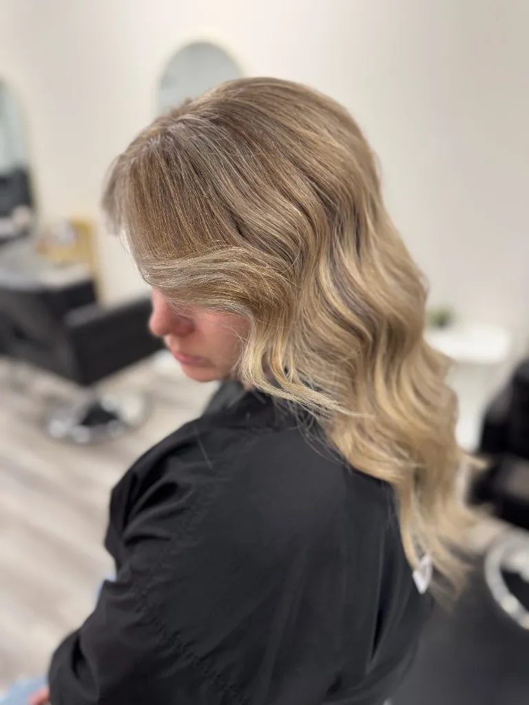 Balayage and dimensional colour portfolio photograph 14 of 18. Emilie Hair Studio, 908 Kingsway, Vancouver, British Columbia, Canada.
