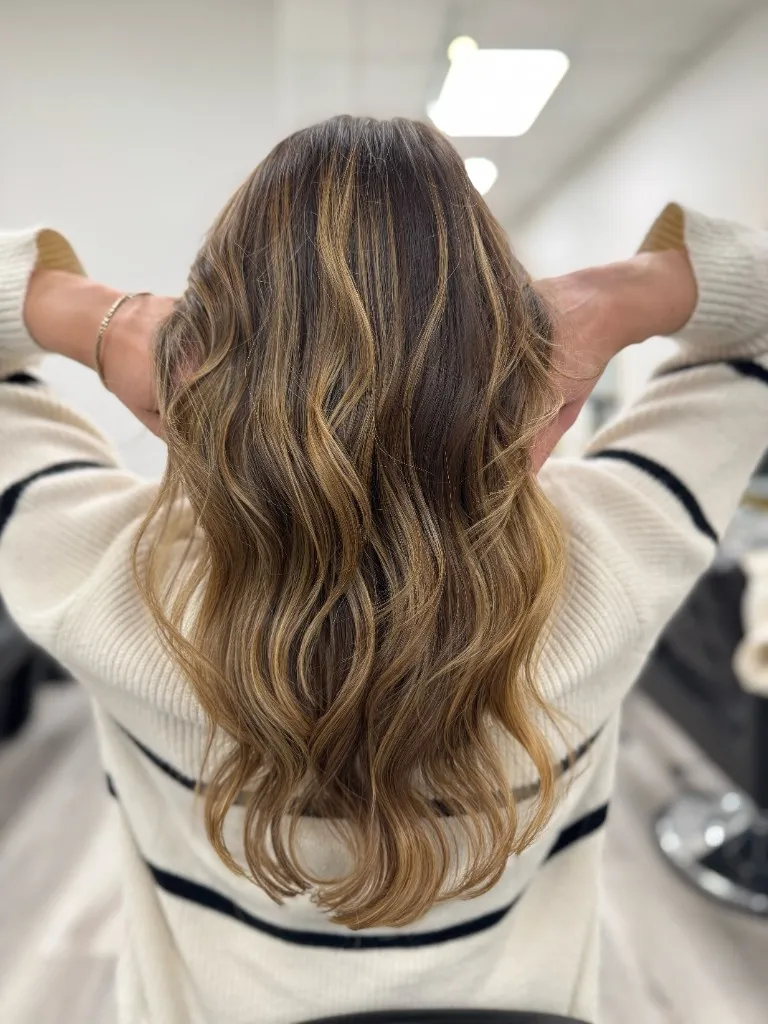 Precision haircut with clean perimeter and styled finish, editorial cut at Emilie Hair Studio, Kingsway Vancouver.
